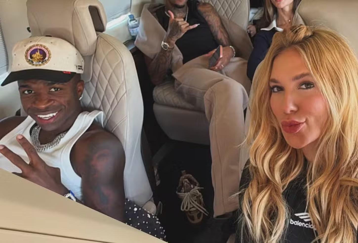 Juntinhos no jatinho! Virginia e Vini Jr. posam lado a lado em 1ª foto sem esconder o rosto; confira!