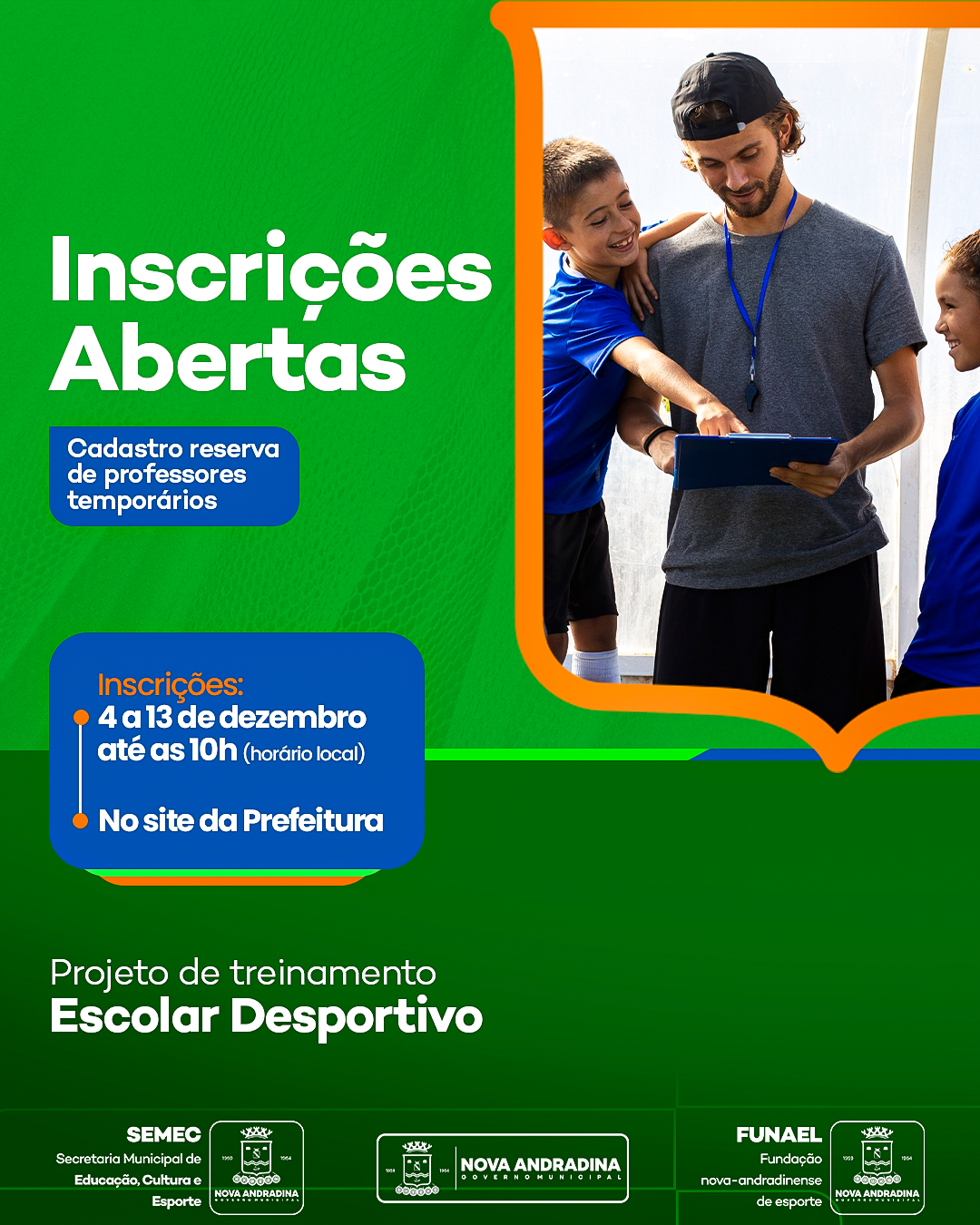 Semec inicia seleção de professores para Projeto de Treinamento Escolar Desportivo da Funael