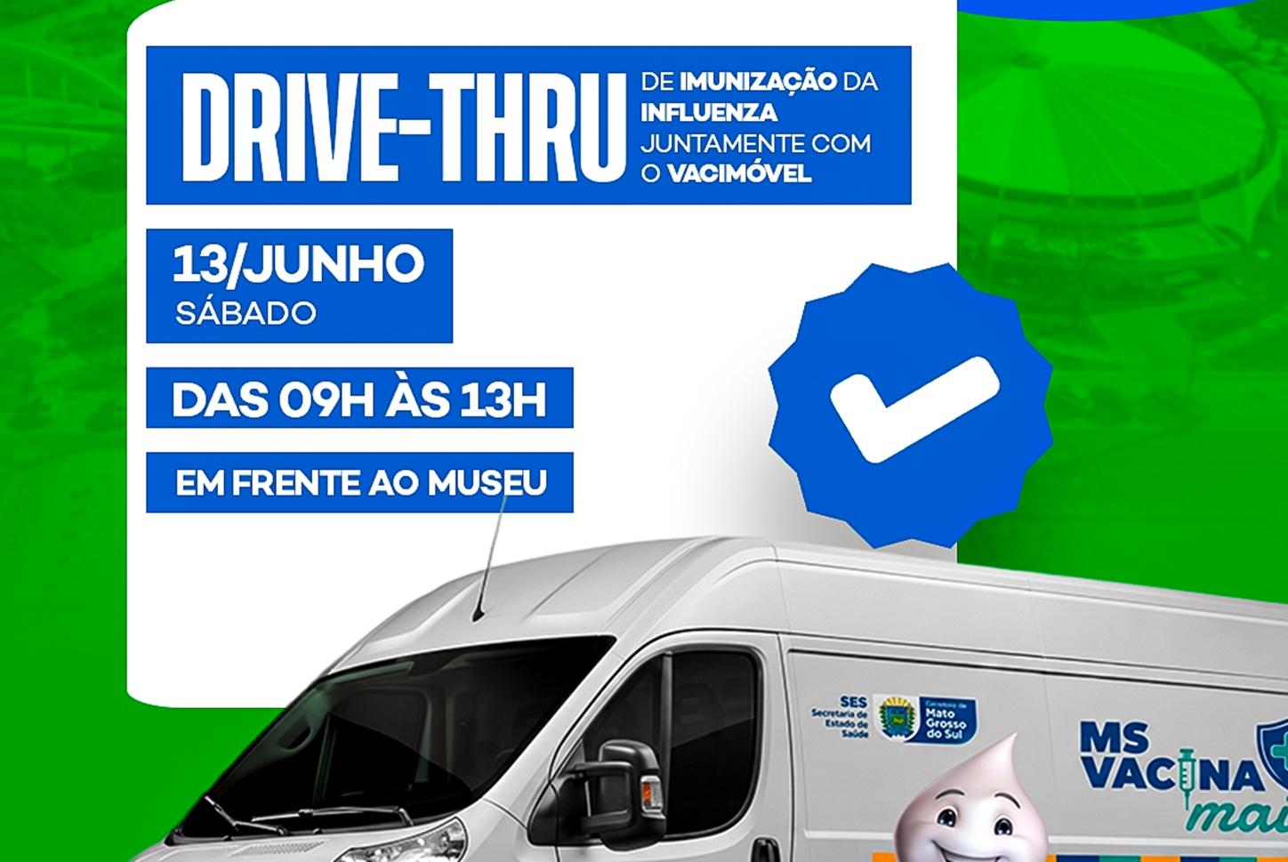 Sábado tem Drive-thru de vacinação contra a Influenza em Nova Andradina