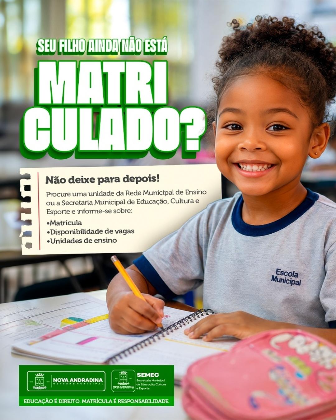 Prefeitura intensifica busca ativa e orienta famílias sobre matrícula na Rede Municipal de Ensino