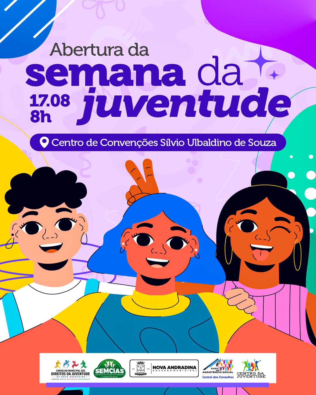 Semana Municipal da Juventude terá programação especial em Nova Andradina