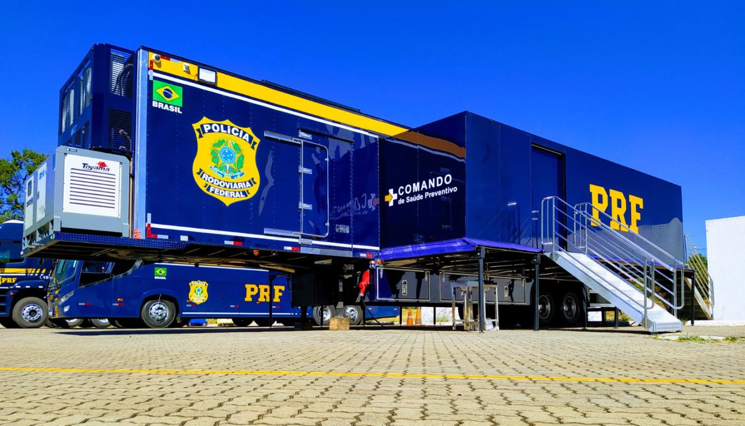 Nova Andradina recebe Carreta do Comando de Saúde Preventivo da PRF