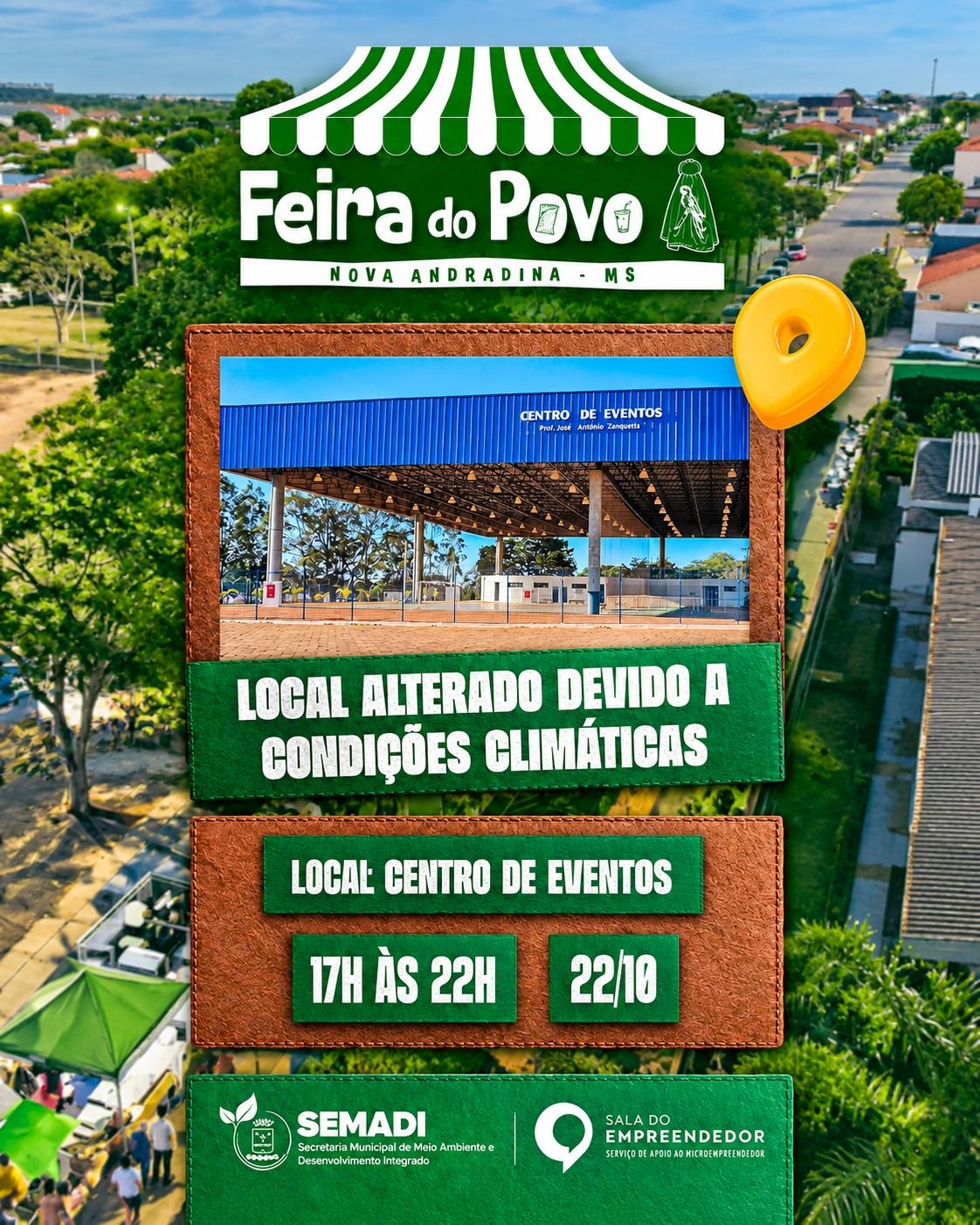 Feira do Povo acontecerá no Centro de Eventos nesta quinta-feira