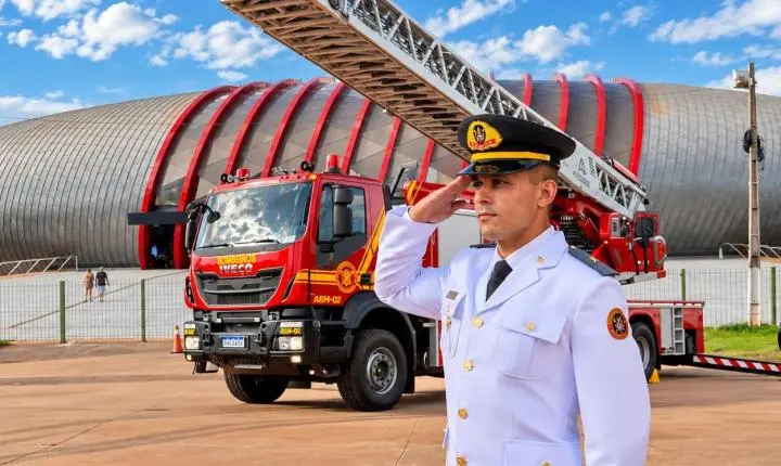 8º Grupamento de Bombeiros Militar recebe o 2º Tenente BM Araldo, natural de Nova Andradina