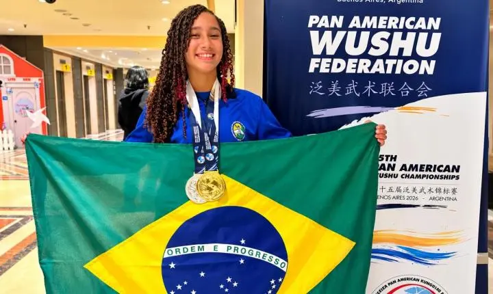 Atleta do PROTED/FUNAEL conquista bicampeonato Pan-Americano de Kung Fu Wushu