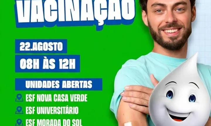 Dia D de Multivacinação terá atendimento em três ESFs de Nova Andradina