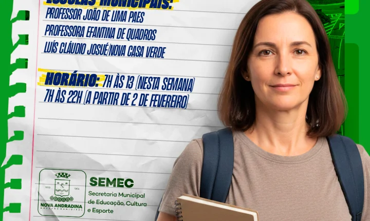 EJA está com matrículas abertas na rede municipal