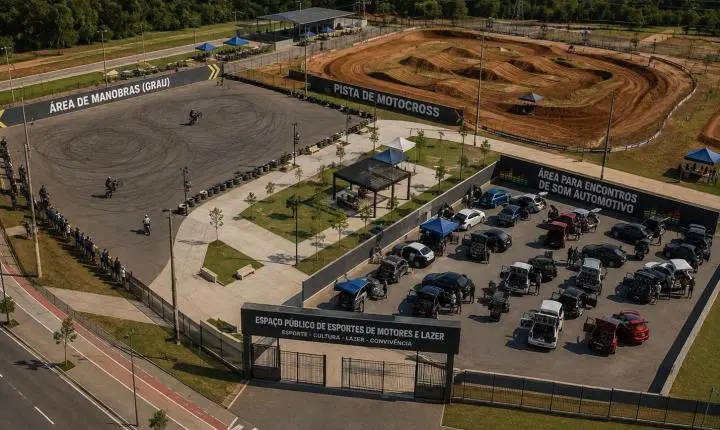 Proposta prevê espaço público para motocross, grau e encontros de som automotivo