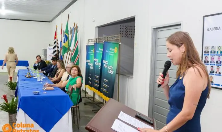 Rotary Club Nova Andradina realiza solenidade de premiação do projeto “Aluno Nota 10” e posse de novos membros 