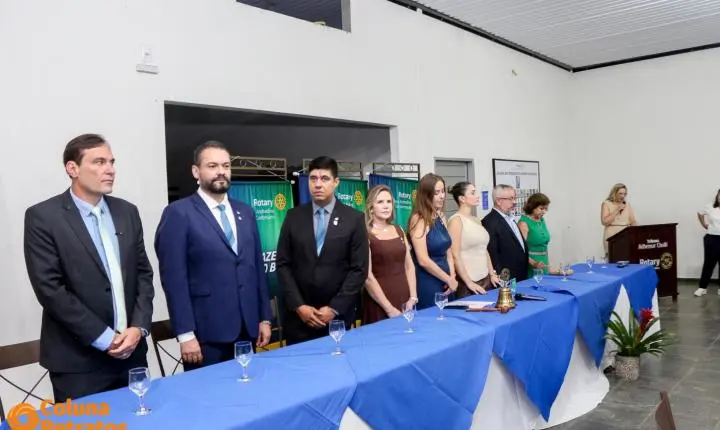 Solenidade de premiação do projeto “Aluno Nota 10” e posse de novos membros do Rotary Club Nova Andradina